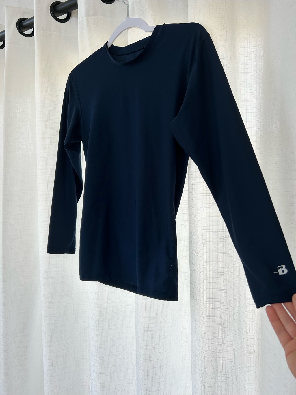Boys Long-Sleeve Athletic Top By Balance - Navy